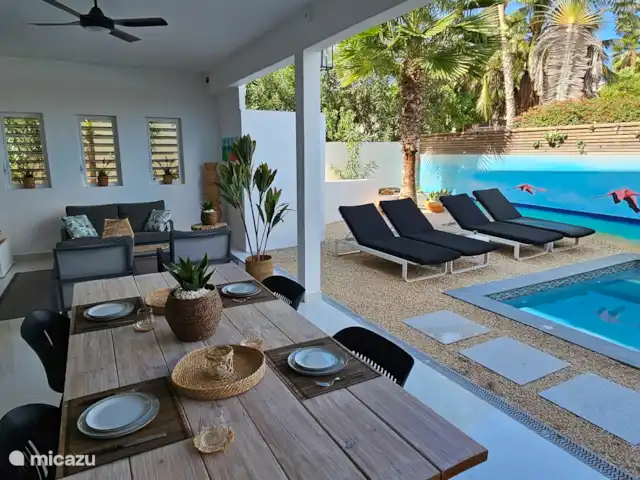 Mileo Apartamento Jan Thiel Curazao en Curazao, Banda Arriba (este), Jan Thiel - apartamento Buen desayuno en un jardín privado