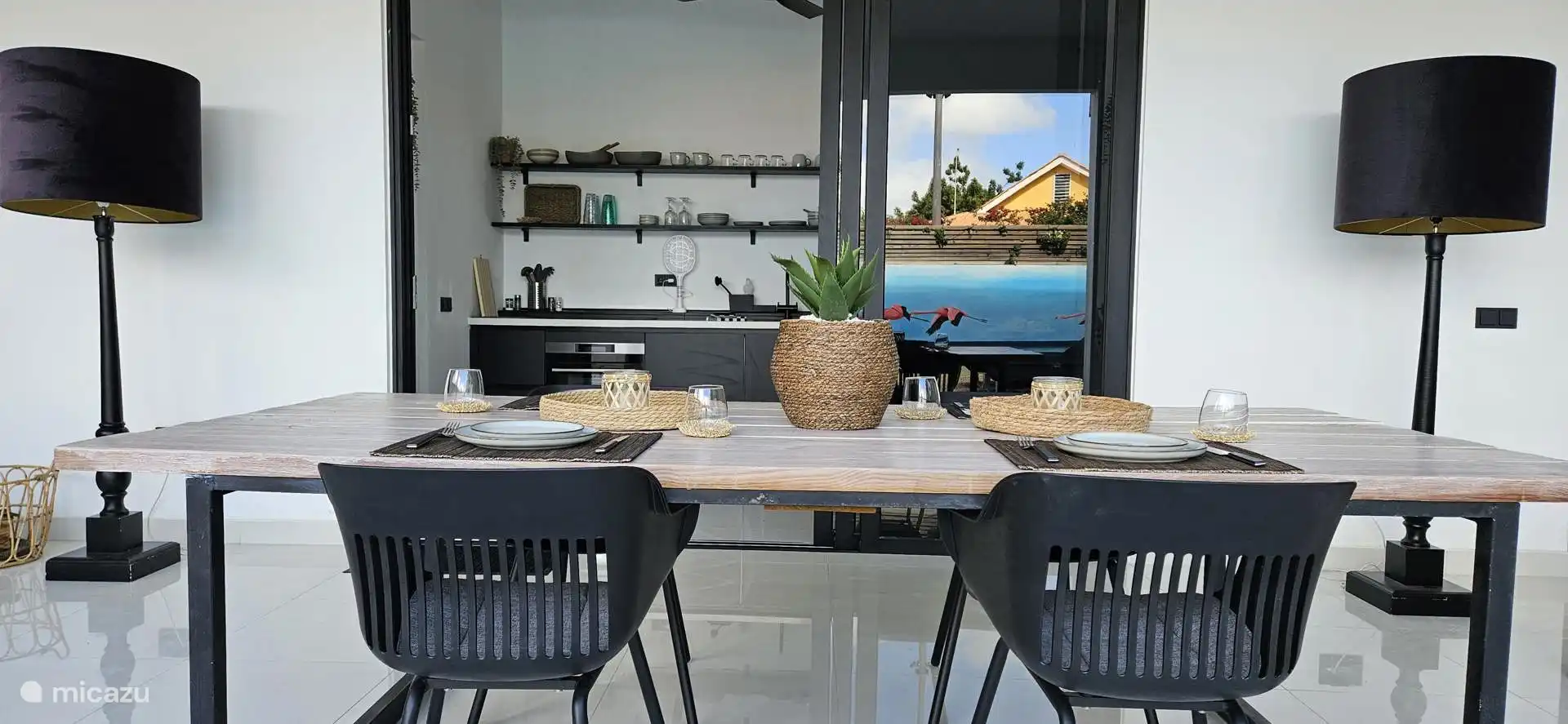 Ingang naar de keuken is dichtbij