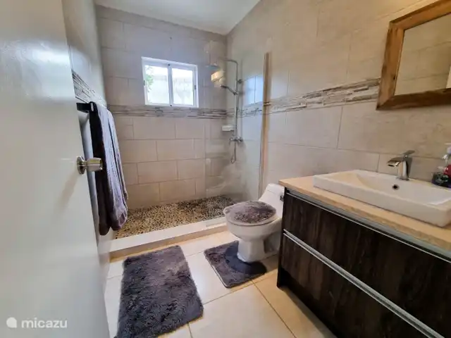 Villa con piscina y jacuzzi/Vista al mar en Curazao, Bandabou (oeste), Cas Abao - villa Baño 1