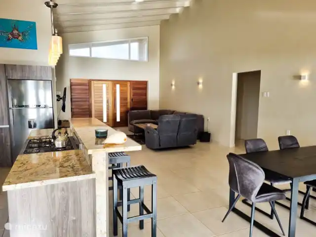 Villa con piscina y jacuzzi/Vista al mar en Curazao, Bandabou (oeste), Cas Abao - villa Sala de estar 2