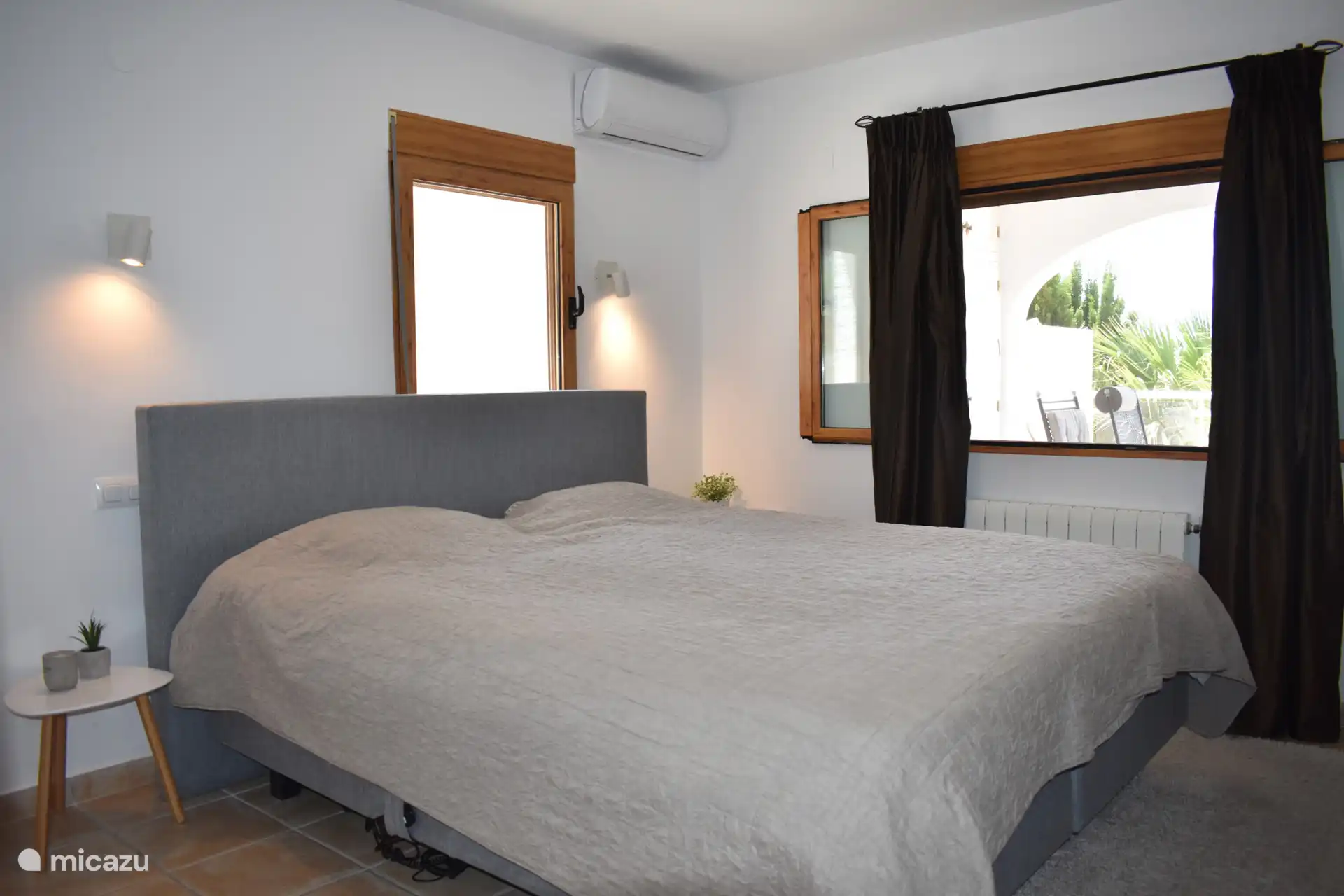 Chambre avec lit double.