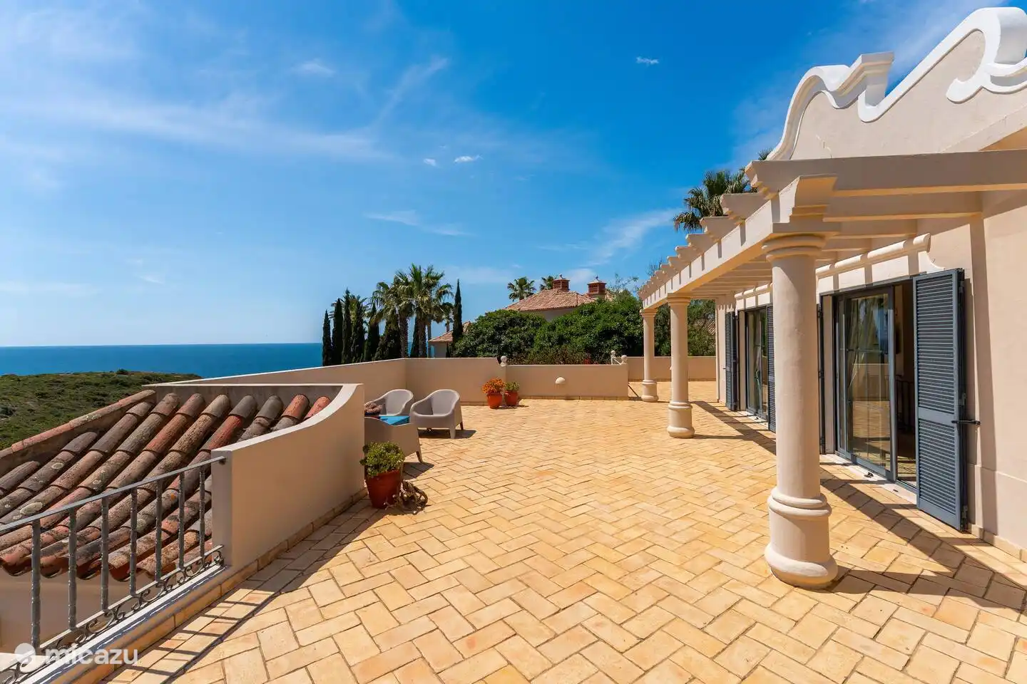 Chambres principales sur le toit-terrasse