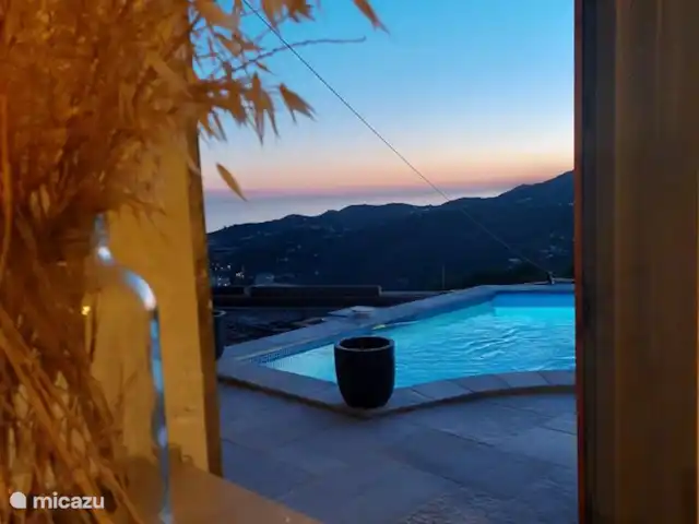 Cortijo el Mundo zee- en bergzicht huren in Spanje, Costa del Sol, Torrox - villa Afkoelen in de zwoele avonden