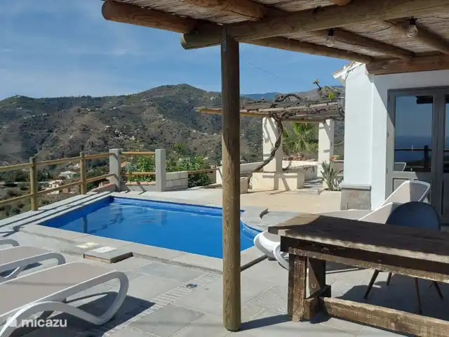 Cortijo el Mundo zee- en bergzicht huren in Spanje, Costa del Sol, Torrox - villa Genoeg schaduw indien gewenst