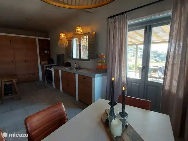 Cortijo el Mundo zee- en bergzicht huren in Spanje, Costa del Sol, Torrox - villa Compleet uitgeruste keuken