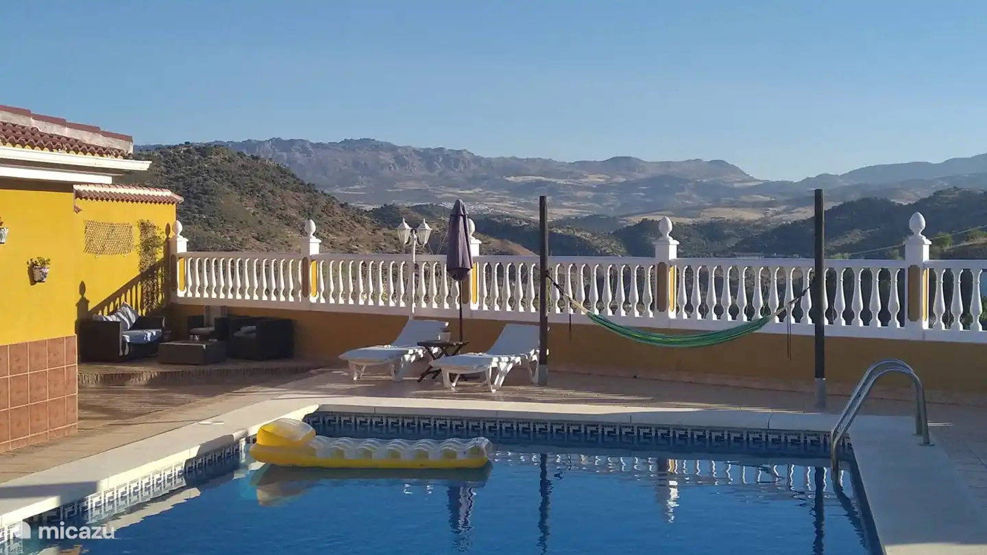swimming pool overlooking the natural park of El Torcal