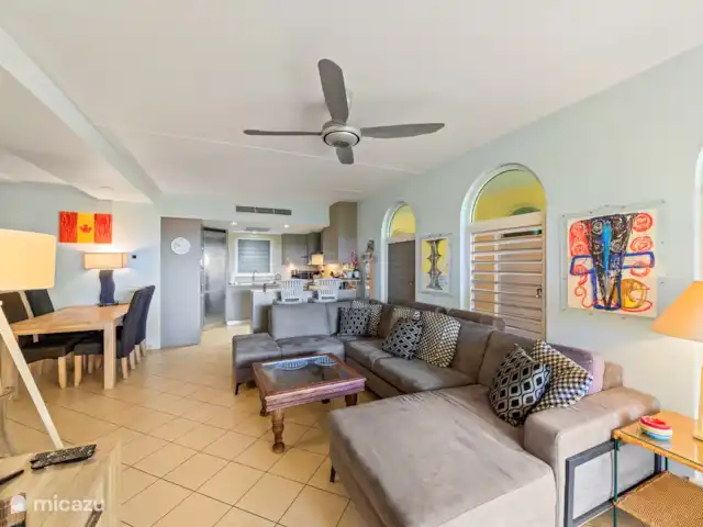 Beau Rivage 1 huren in Curaçao, Curacao-Midden, Willemstad - appartement Living en open keuken