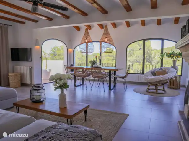 Villa Montgo | Espagne, Costa Blanca, Jávea - villa La salle à manger avec vue sur les environs verdoyants