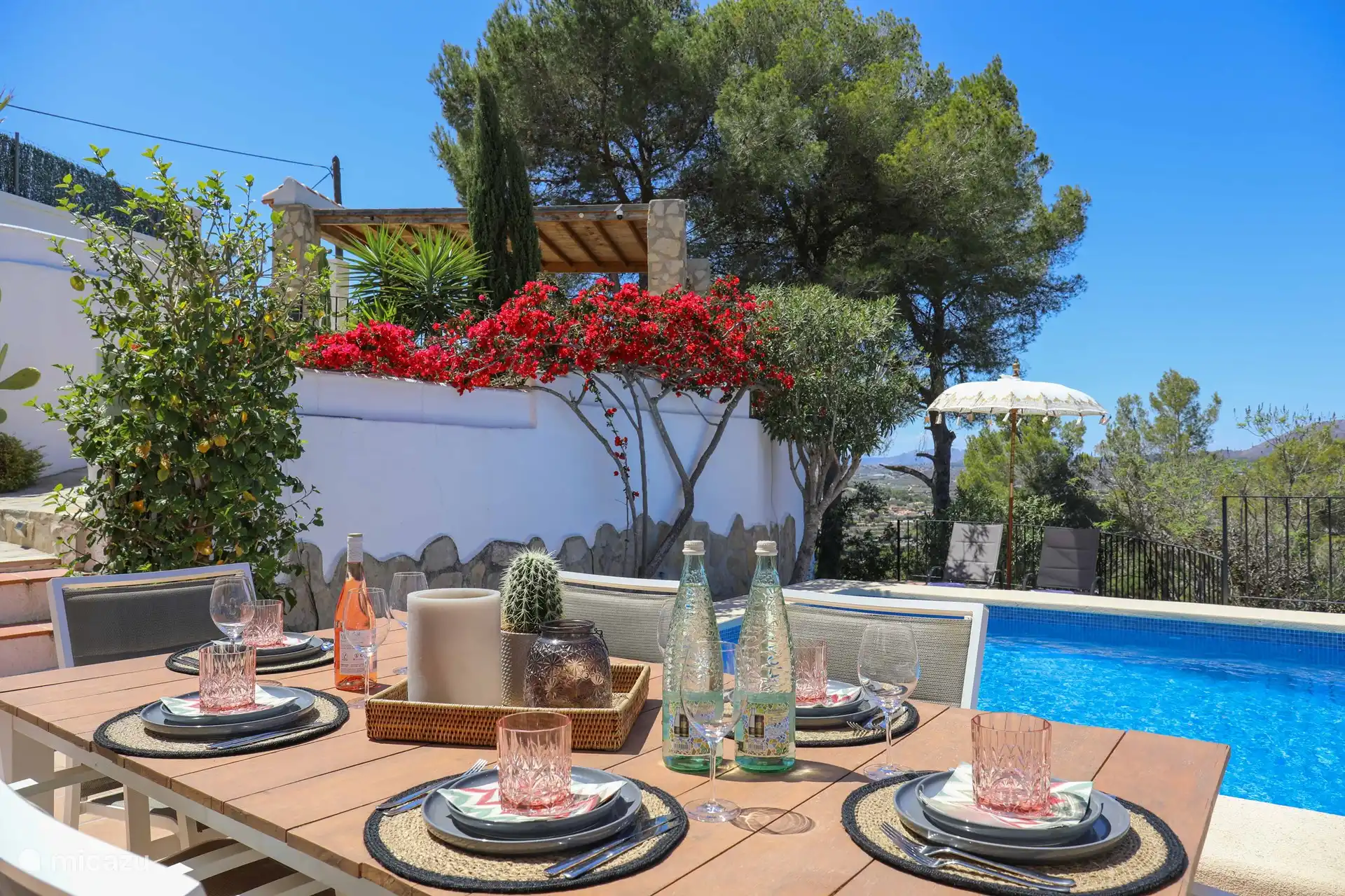 Der Essbereich mit Aussicht