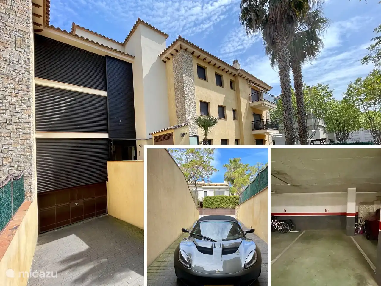 Indoor parking is possible in a private parking lot no.10 under the apartment complex. Doesn't work with roof box. Incl. remote control for the lockable garage door.  In the busy months also very nice because then the parking spaces are scarce.
