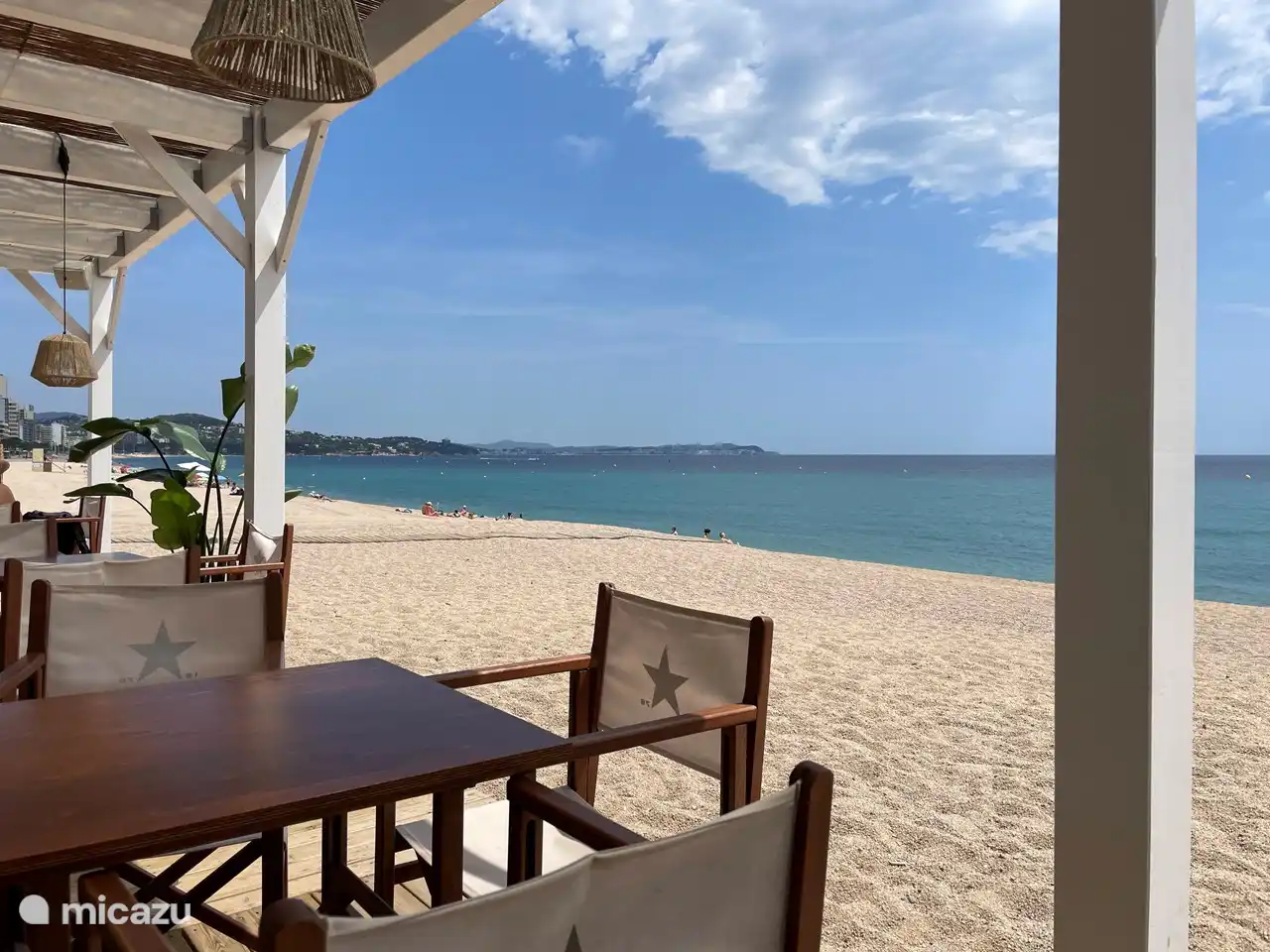 View from chiringuito La Brisa on Platja Gran d'Aro.