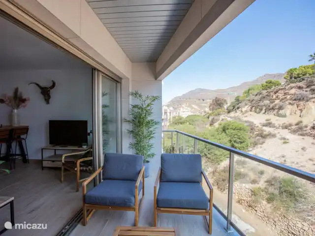 Penthouse en bord de mer avec jacuzzi | Espagne, Costa Cálida, Bolnuevo - penthouse Vue depuis le balcon