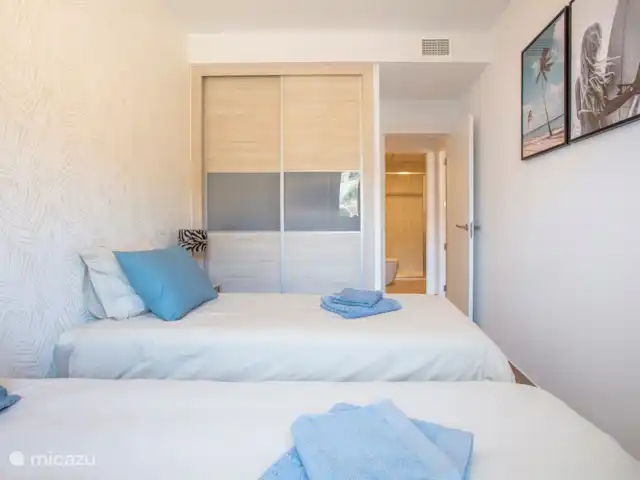 Penthouse en bord de mer avec jacuzzi | Espagne, Costa Cálida, Bolnuevo - penthouse Chambre 2 avec placard intégré