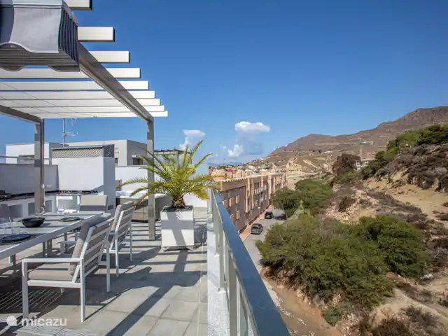 Penthouse en bord de mer avec jacuzzi | Espagne, Costa Cálida, Bolnuevo - penthouse La vue depuis la terrasse sur le toit