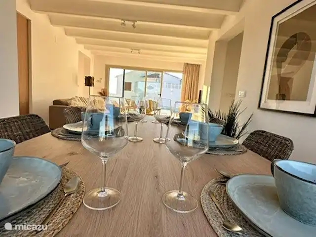 Location de Vacances Espagne, Costa Blanca, Jávea, maison de vacances - Casa Vélez Dîner avec vue sur le Montgo