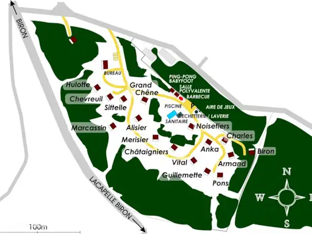 Location de Vacances France, Dordogne, Biron, chalet - Castelwood