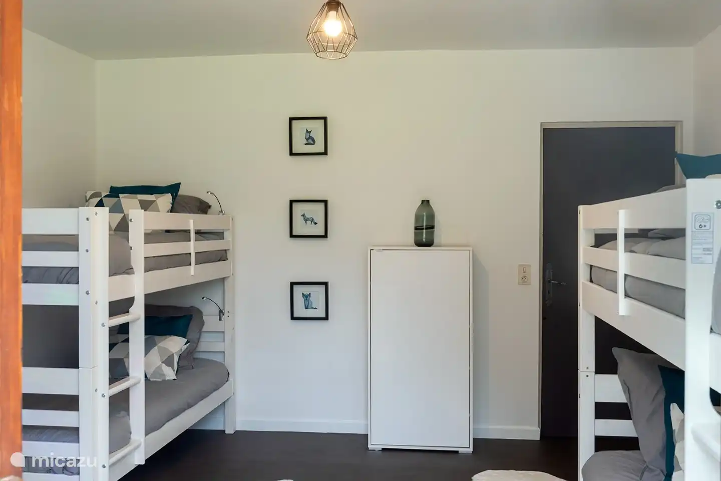 Schlafzimmer 3 mit 2 Etagenbetten