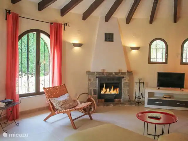 Villa Rosabel | Espagne, Costa Blanca, Benissa - villa Salon avec cheminée.