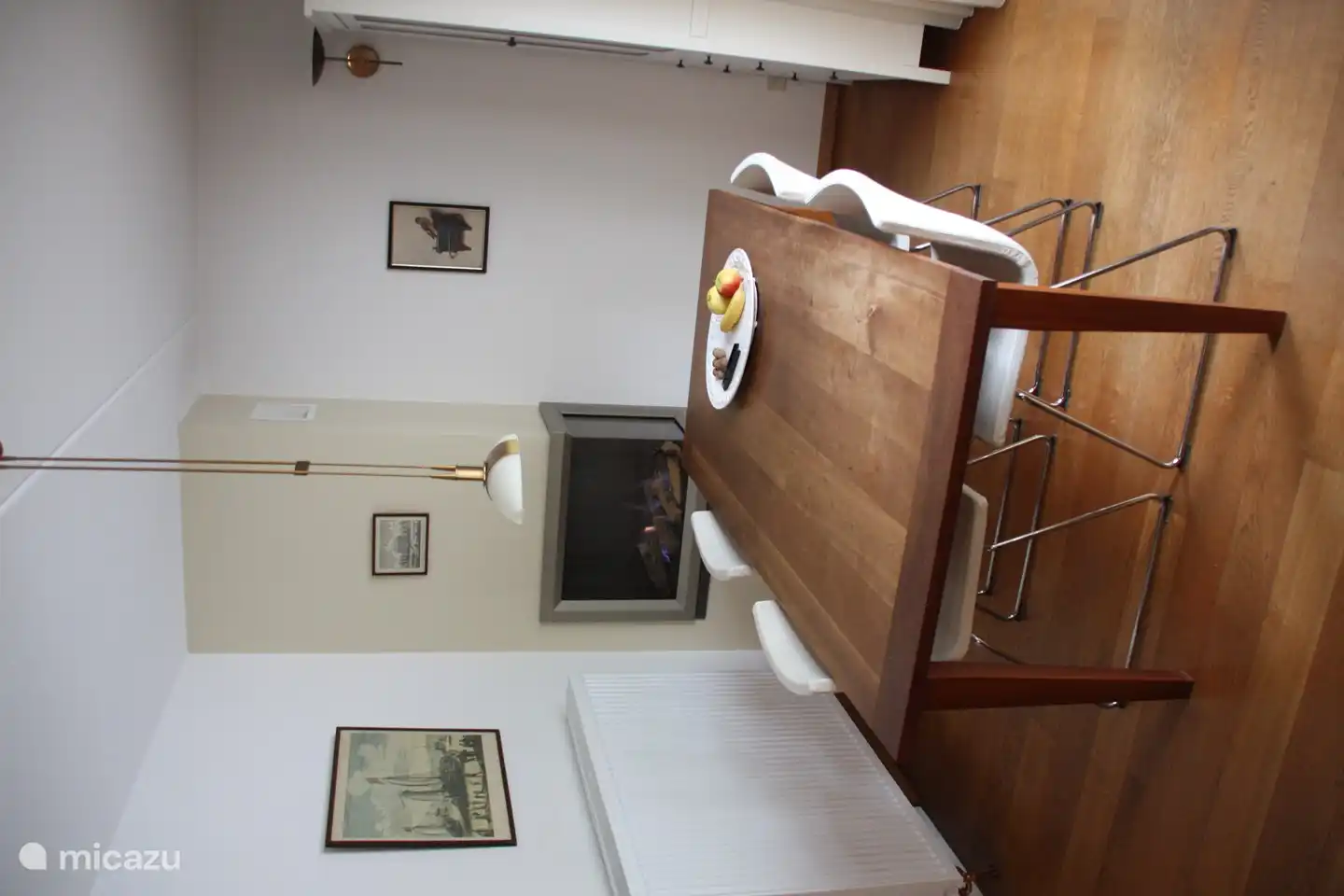 Cuisine avec foyer au gaz