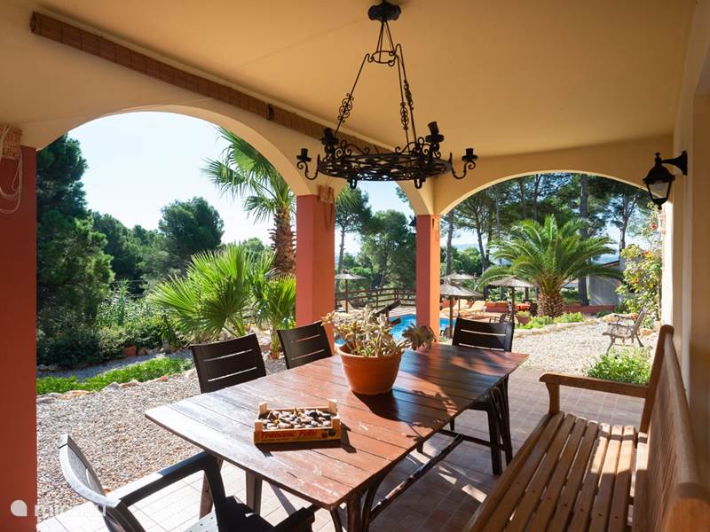 Ferienwohnung Spanien, Costa Brava, L'Estartit Appartement Maresme A mit Pool im Garten