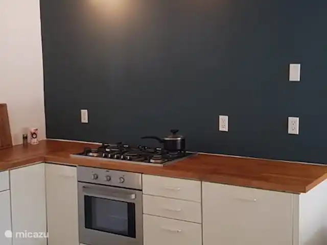 Casa Katoentuin huren in Curaçao, Banda Ariba (oost), Montan'i Rei - villa De keuken staat in open verbinding met de ruime woonkamer. De keuken is zeer compleet ingericht.