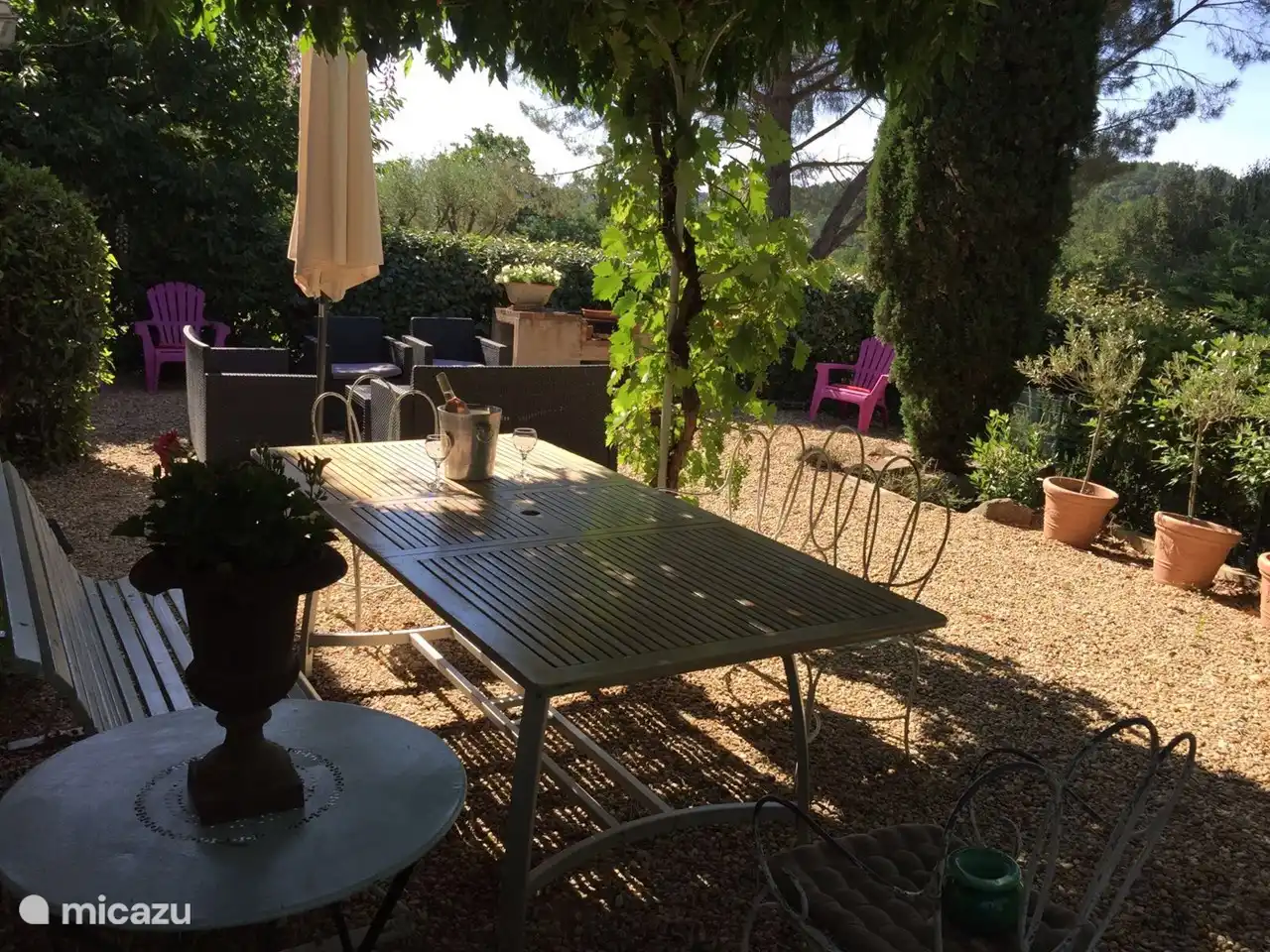 Sommerliche Fototerrasse