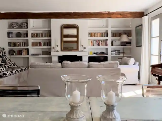 la ruina en Francia, Costa Azul, Grimaud - villa sala de estar y comedor