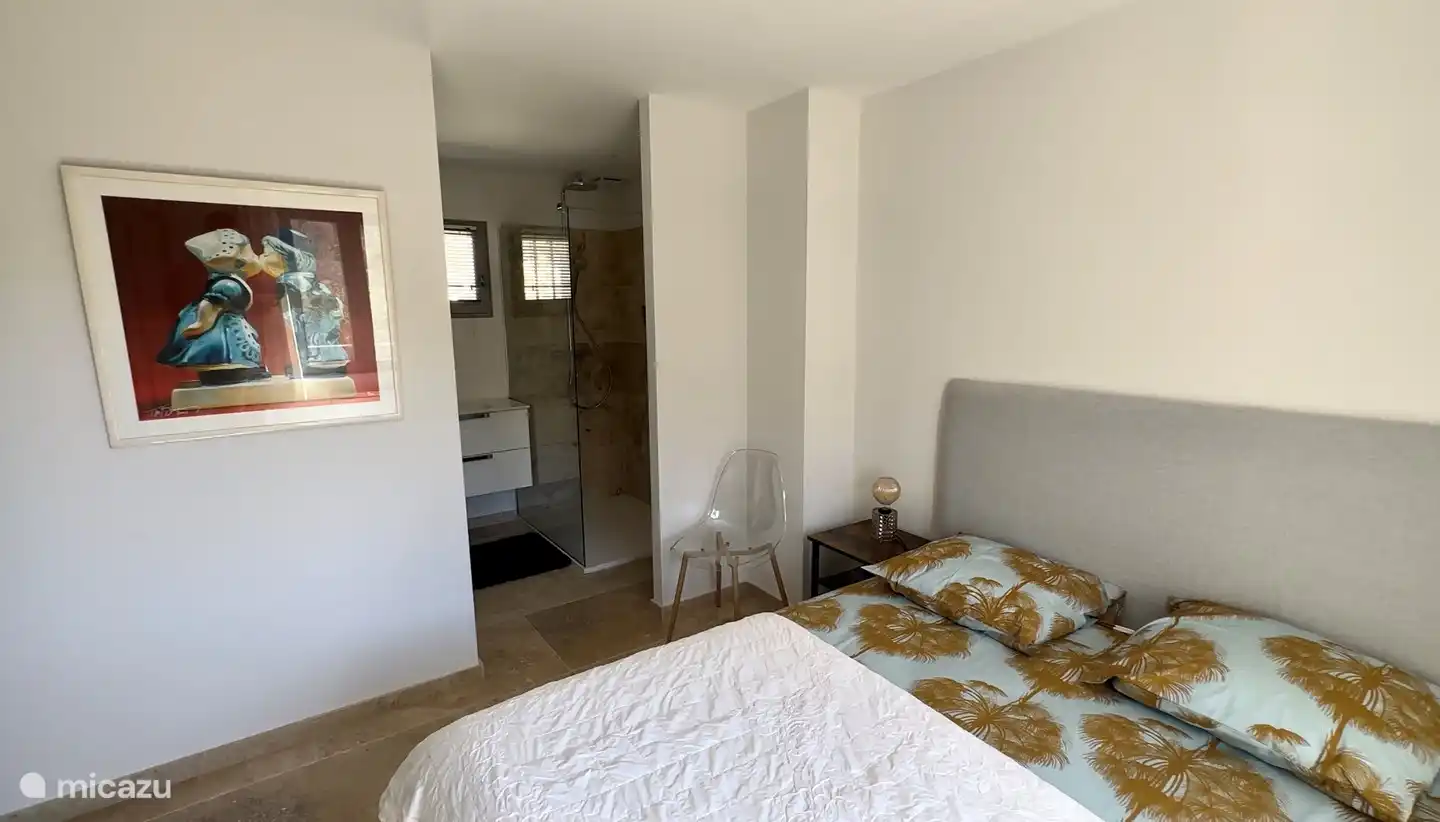 Schlafzimmer mit begehbarem Badezimmer