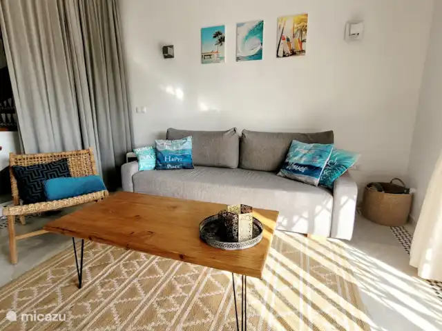 Maison de plage Casa Luna | Espagne, Andalousie, Calahonda - maison de vacances Salon spacieux avec TV au mur avec chromecast et wifi