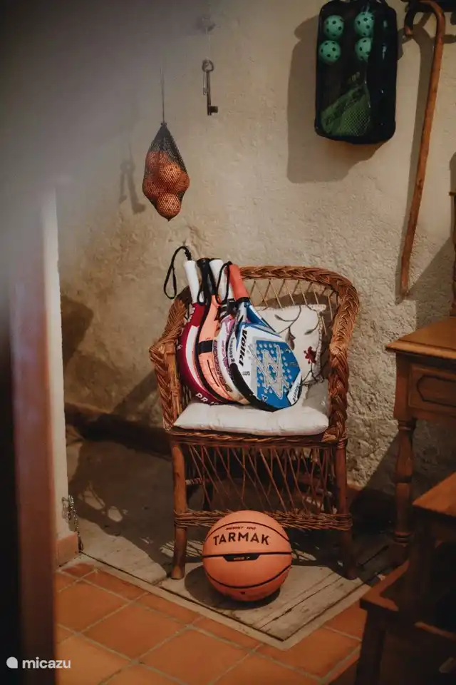 Some of the sport equipment included in the house