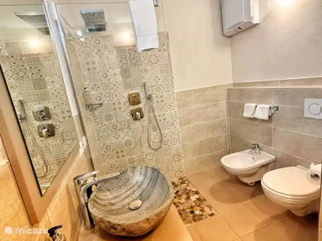 Chalet Torcel - Basic Kamer Dorè huren in Italië, Dolomieten, San Lorenzo in Banale - gîte / cottage Badkamer