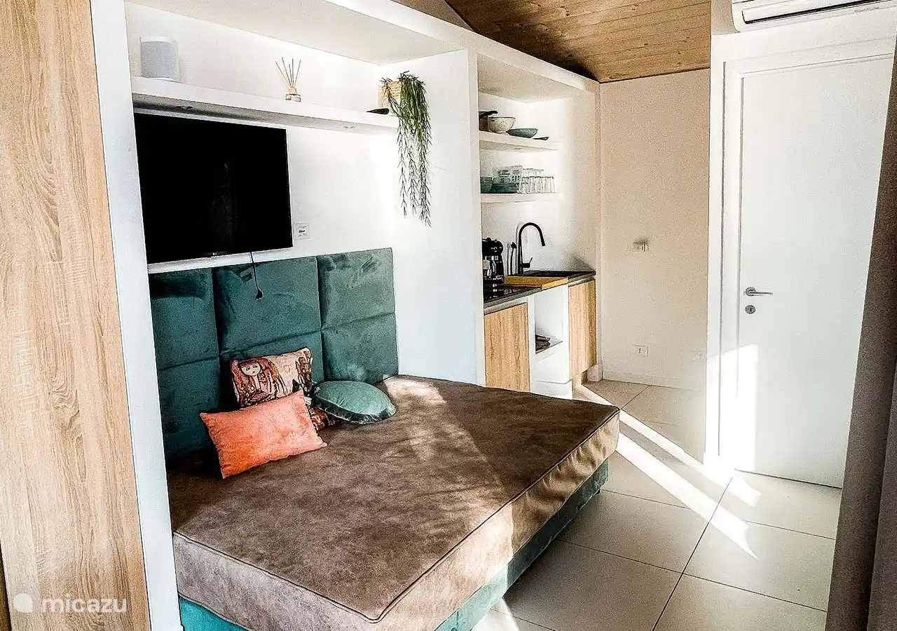 Canapé-lit et kitchenette