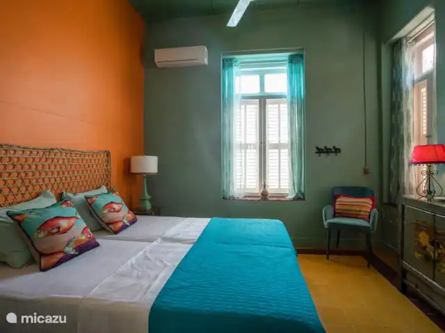 Villa citadine historique avec piscine | Curaçao, Curaçao-Centre, Willemstad - maison de ville Chambre 2 avec a/c