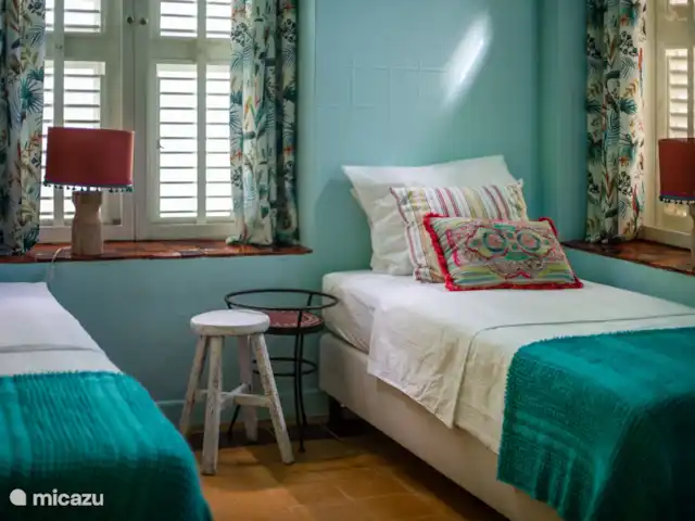 Villa citadine historique avec piscine | Curaçao, Curaçao-Centre, Willemstad - maison de ville Chambre 3 avec a/c