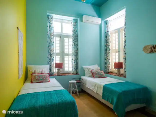 Villa citadine historique avec piscine | Curaçao, Curaçao-Centre, Willemstad - maison de ville Chambre 2 avec a/c