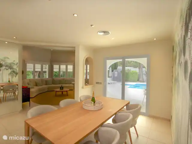 Casa La Palmera huren in Spanje, Costa Blanca, Jávea - villa Eetkamer met schuifdeur naar terras