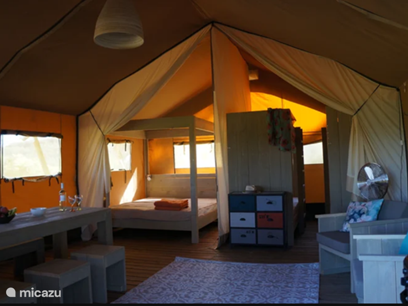 Holiday home in France, Aude, La Serpent Glamping / Safari tent / Yurt Safari tent Mas du Fontaoulie