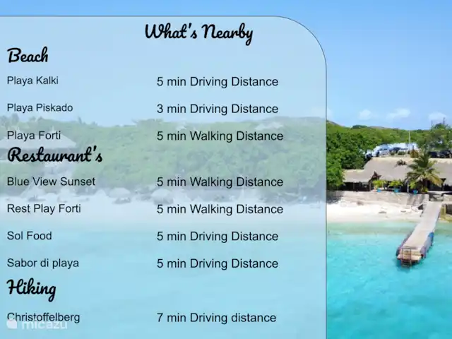 Location de Vacances Curaçao, Banda Abou (ouest), Westpunt, bungalow - Maison de plage, Villa Santirome/Wifi gratuit