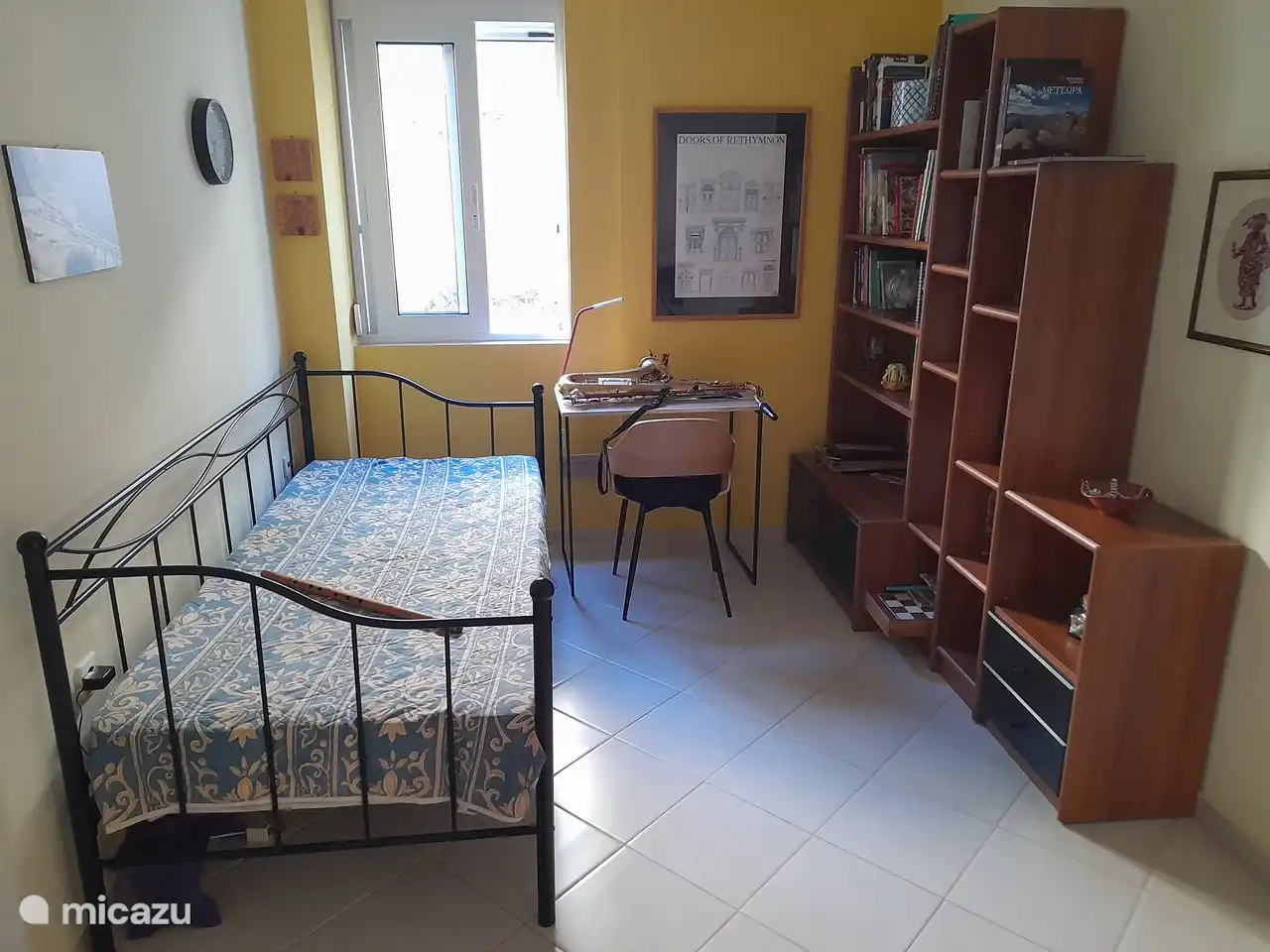 Werkgedeelte met slaapbank