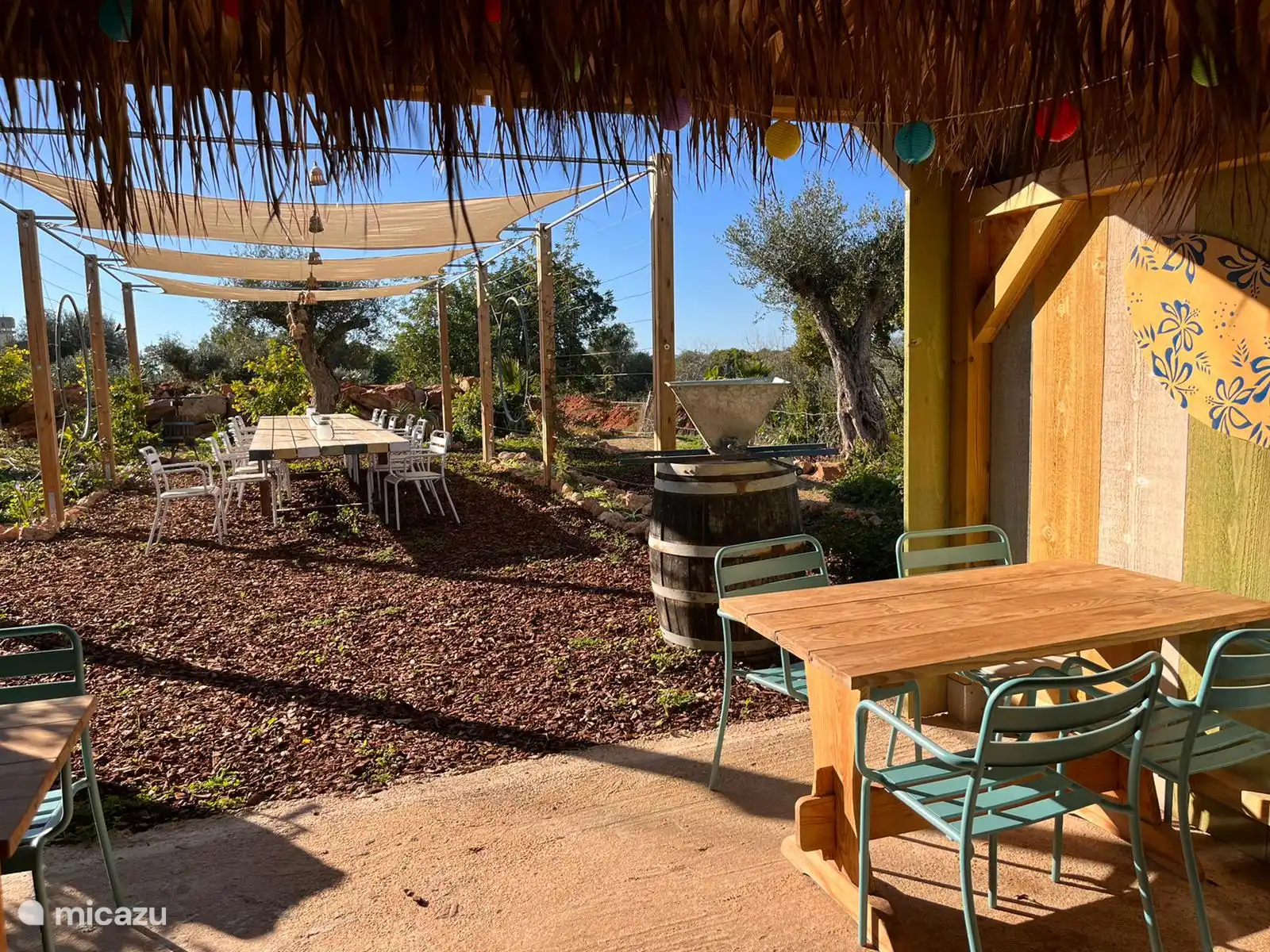 Bar and communal dining table
