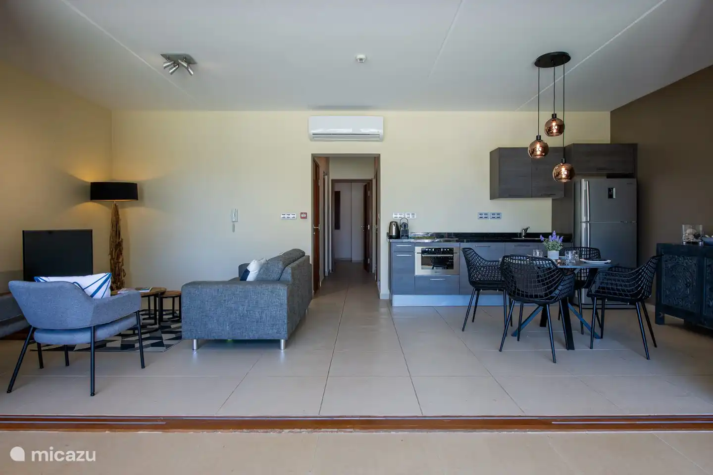 Living room + kitchen