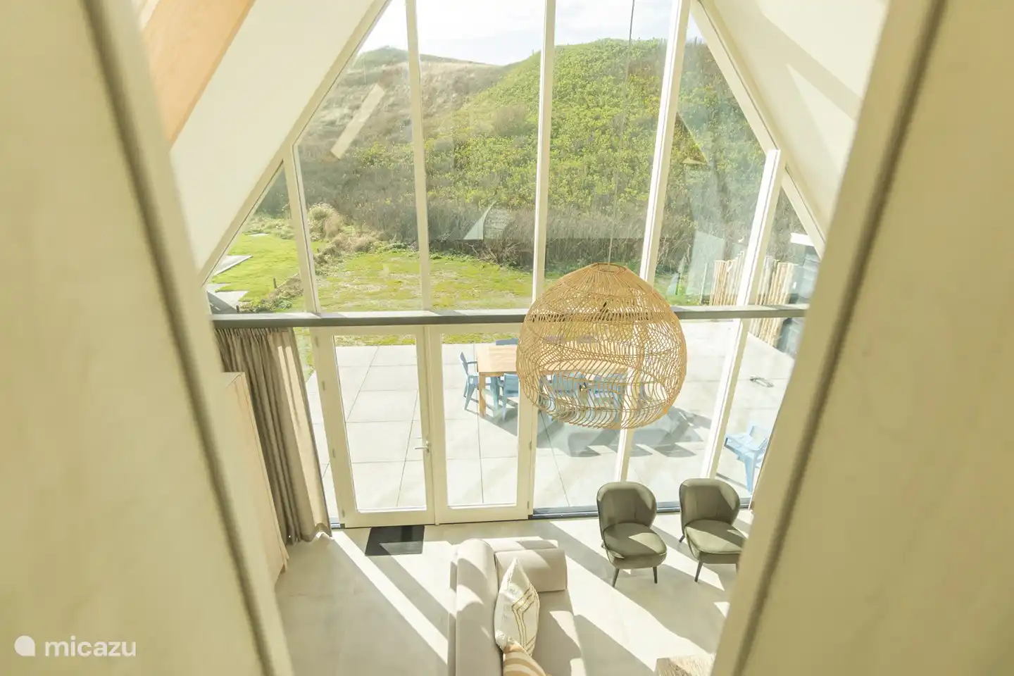Bedroom 4 - view to the living room and the dunes