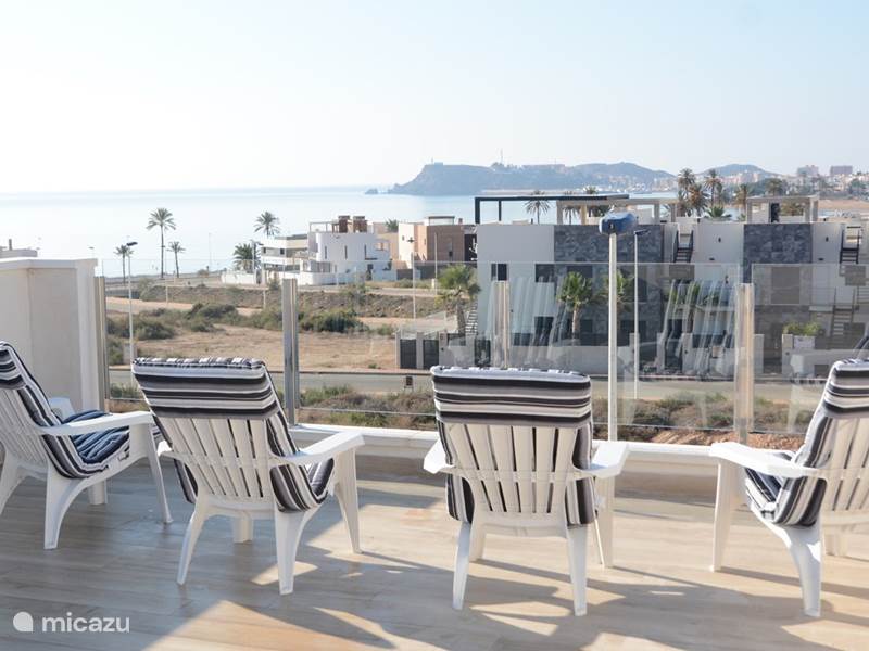 Vakantiehuis Spanje, Costa Cálida, Puerto de Mazarrón Appartement Sfeervolle penthouse met zeezicht