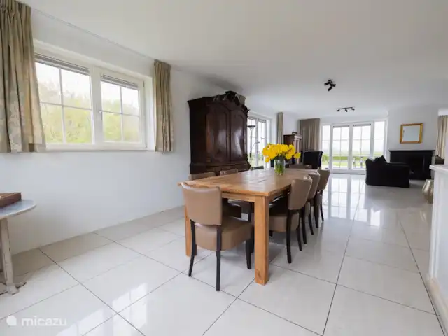 Belvédère Groede | Pays-Bas, Zélande, Groede - maison de vacances Table à manger + salon