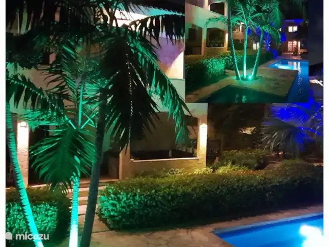 appartement huren in Curaçao, Banda Ariba (oost), Cas Grandi – Dushi Cocobana S avonds is het resort prachtig verlicht