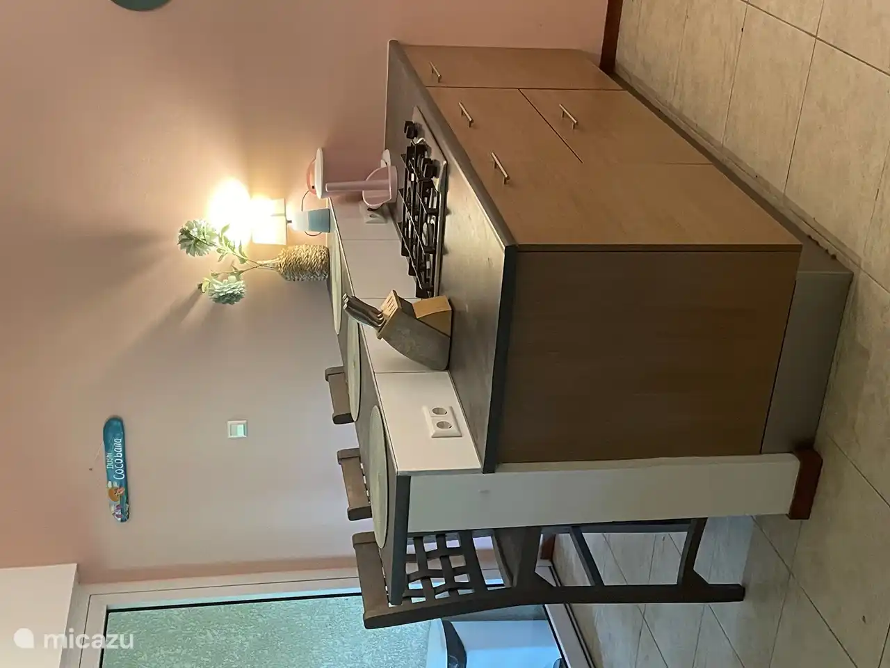 The kitchen is fully equipped