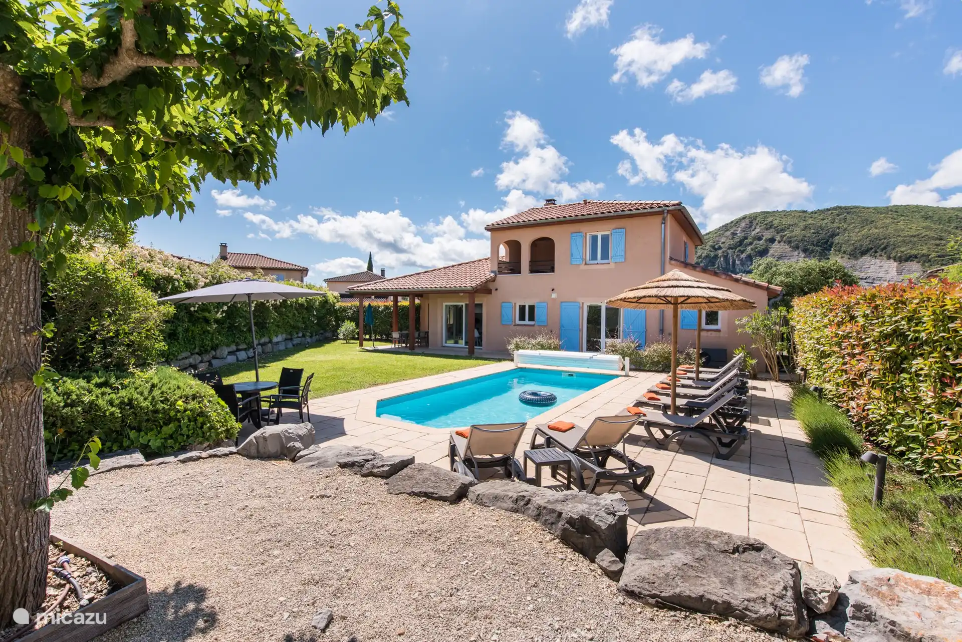 Villa du Bonheur in Frankreich, Ardèche, Vallon-Pont-d'Arc - villa