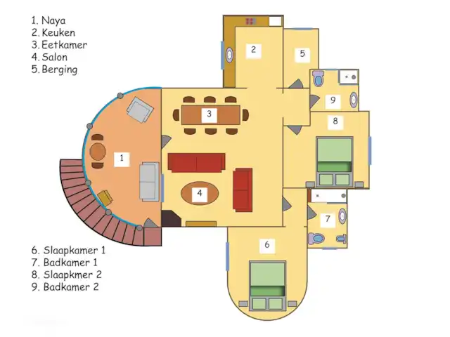 Casa Infinito 1 en España, Costa Blanca, Pedreguer  - villa plano de planta arriba