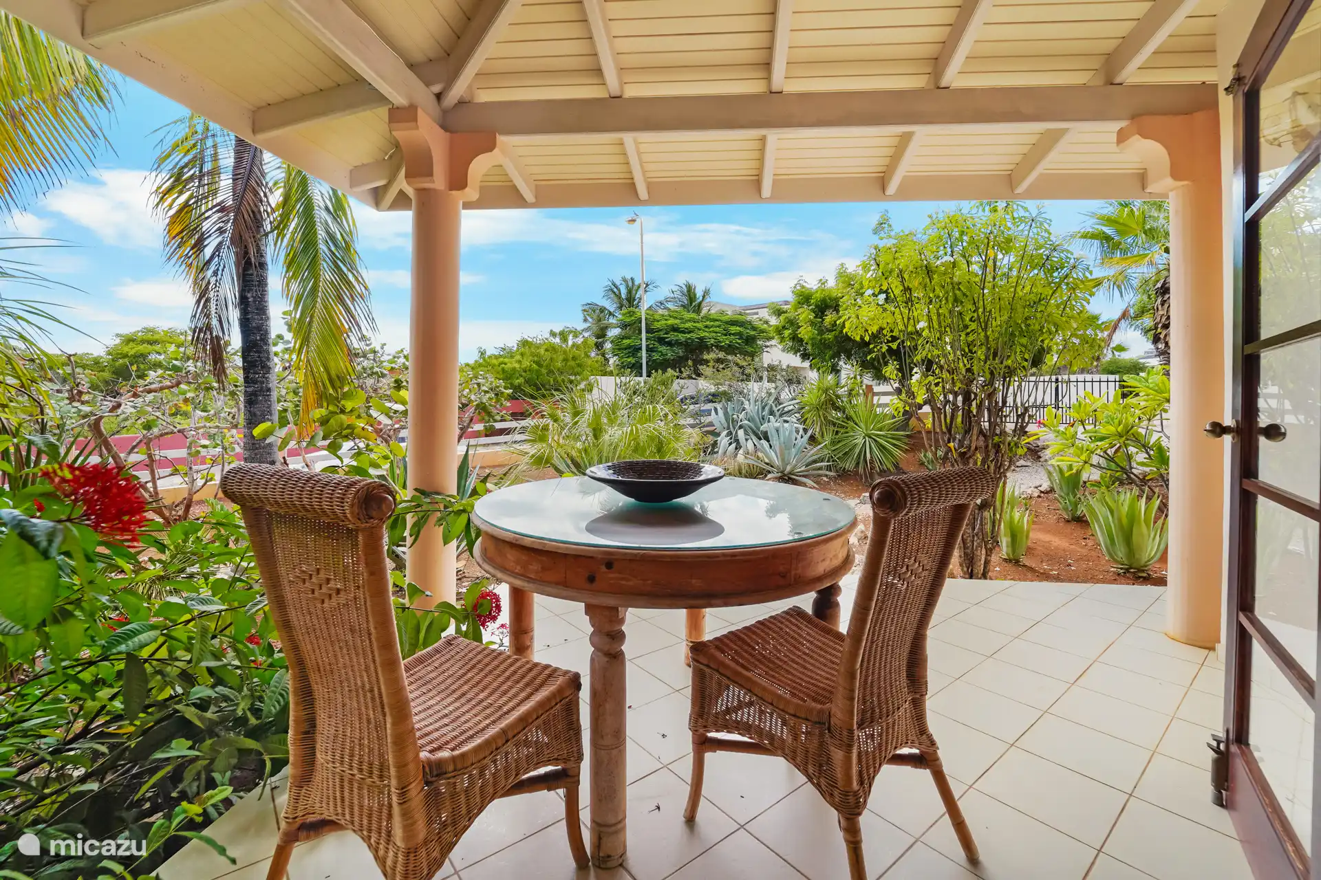 Patio at the guest house