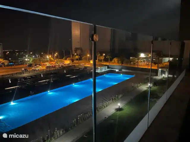 appartement huren in Spanje, Costa de la Luz, Isla Canela – Los Flamencos Isla Canela Balkon by night